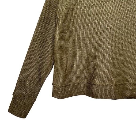 NEW Aerie Snowday Olive Green Mock Waffle Knit Women’s Hoodie Sweatshirt Sz S - Picture 10 of 11